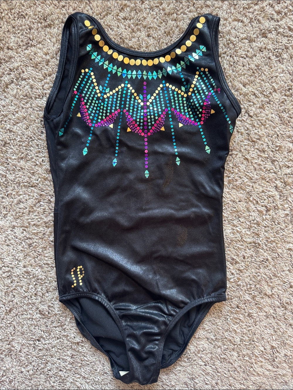 Sylvia P leotard with sparkles